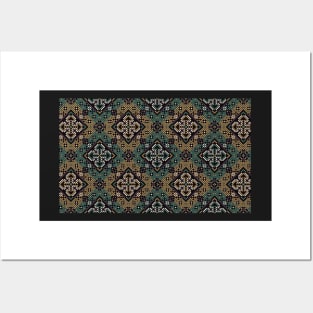 Ethnic pattern pet bandana Posters and Art